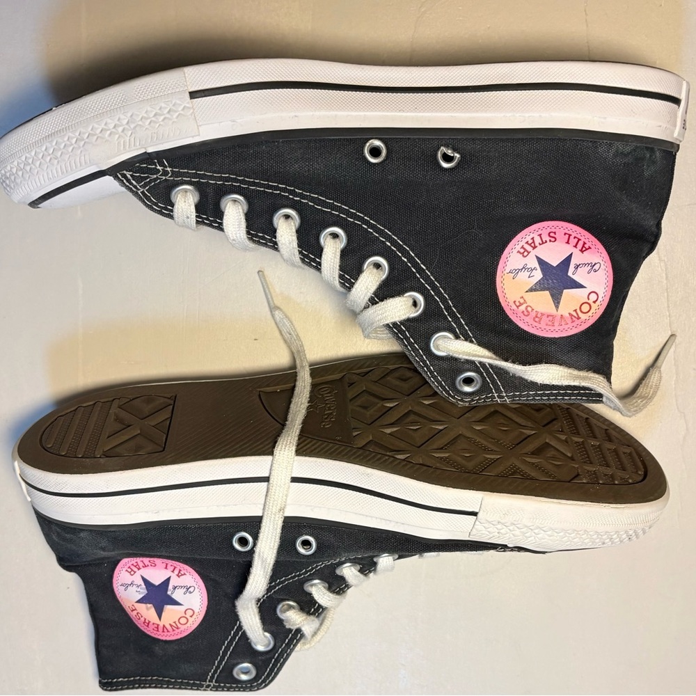 Converse White and Black High-Top Sneaker